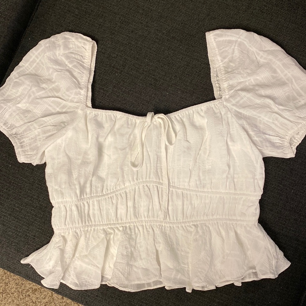 White Crop Top